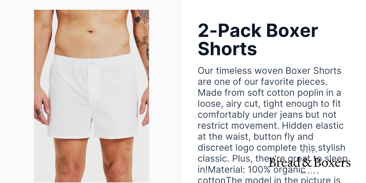 2-Pack Boxer Shorts | Bread & Boxers