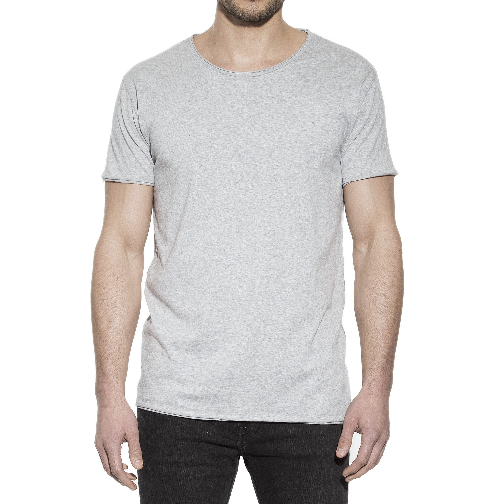 grey crew neck t shirt