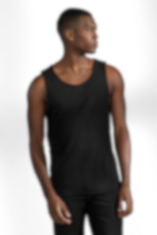 Men's grey ribbed tank top made of organic cotton - Bread & Boxers