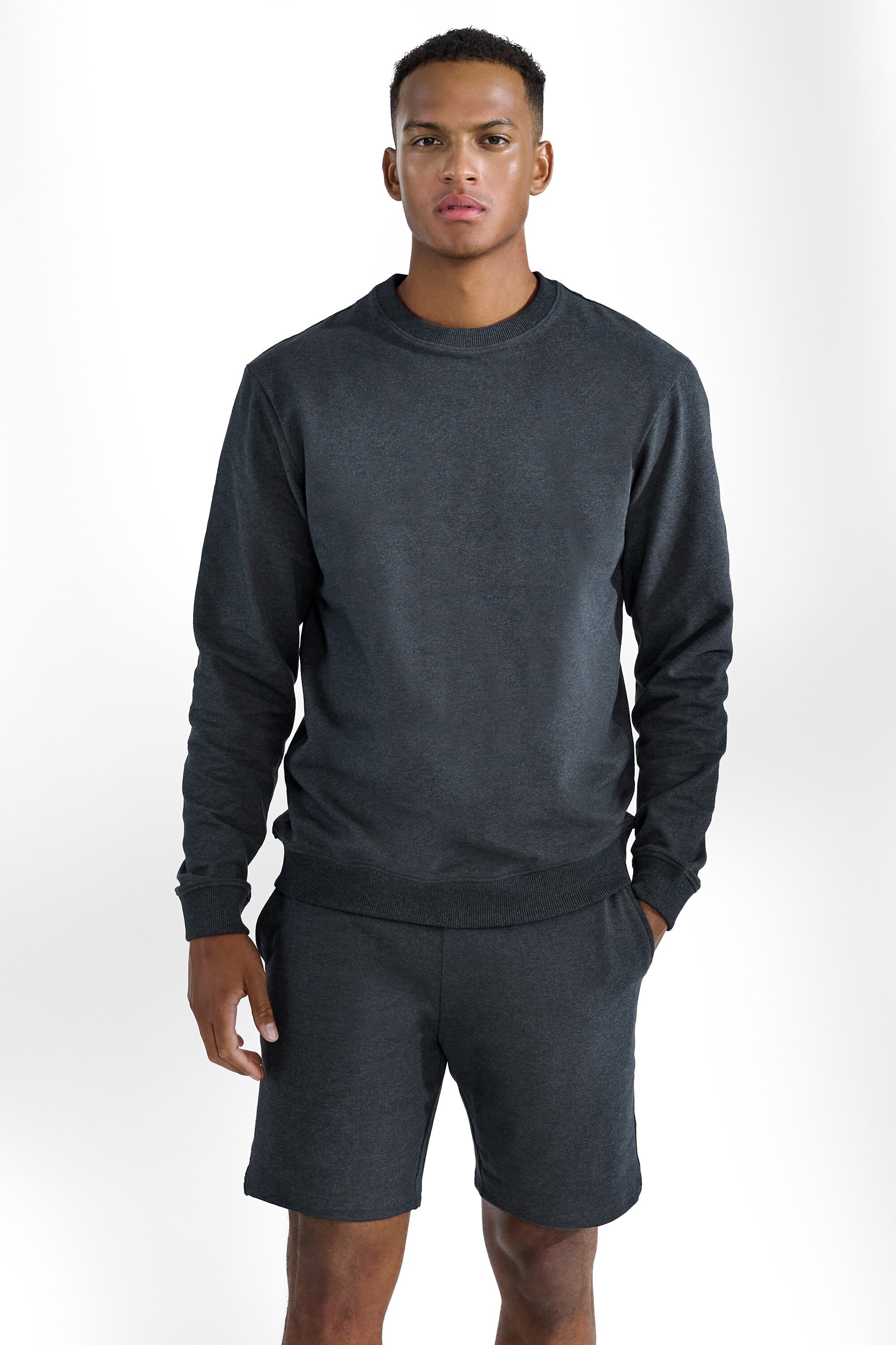 Melange sweatshirt hotsell