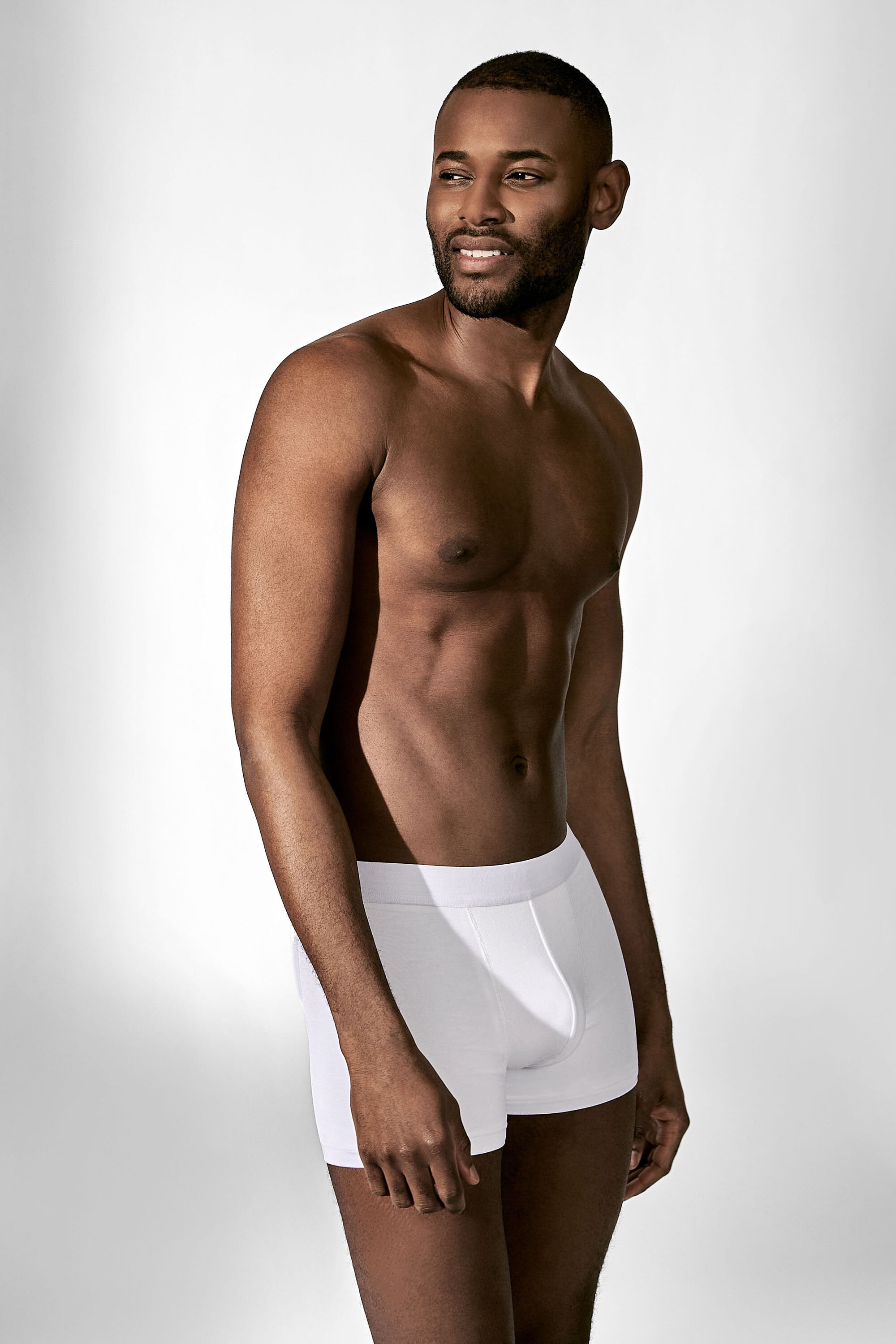Vrouw Of glans 2 pack white Boxer Brief underpants modal - Bread & Boxers
